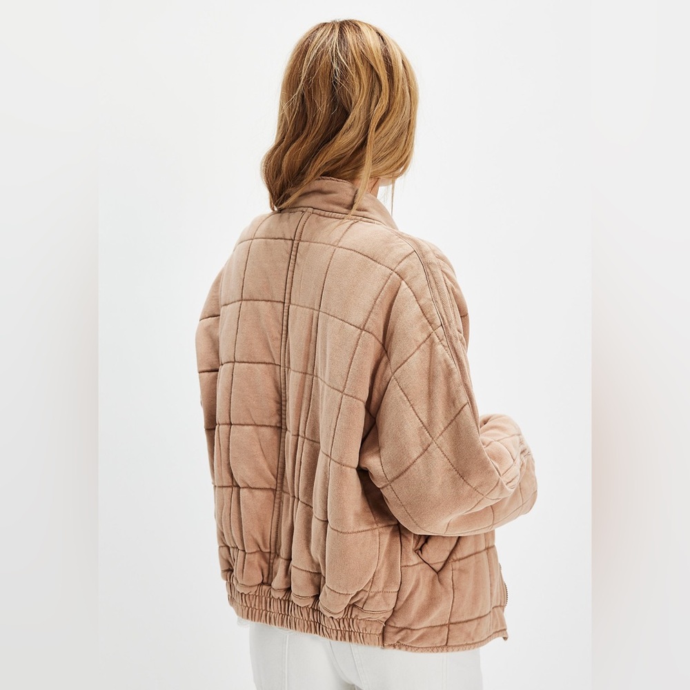 Free People Dolman Quilted Jacket in Champagne Size: XS - Picture 4 of 8